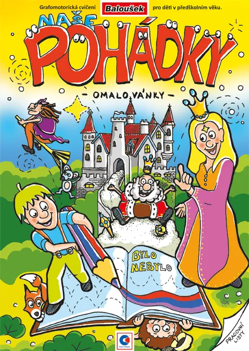 Hlavný obrázok produktu Omalovánka A4 - Grafomotorická - Naše pohádky
