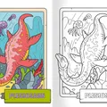 Ďalší obrázok produktu Omaľovánka - A4 - so samolepkami - Dinosaury