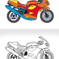 Ďalší obrázok produktu Omalovánka - A5 - Motorky