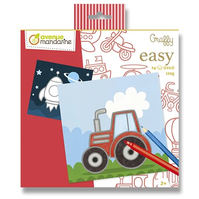 Hlavný obrázok produktu Omalovánky Avenue Mandarine Graffy Easy Dopravní prostředky