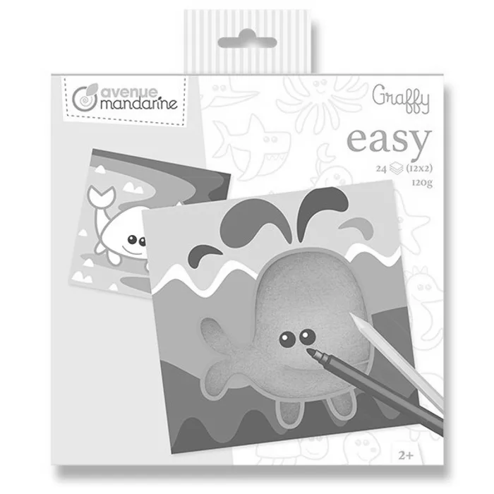 Hlavný obrázok produktu Omalovánky Avenue Mandarine Graffy Easy Mořská zvířátka