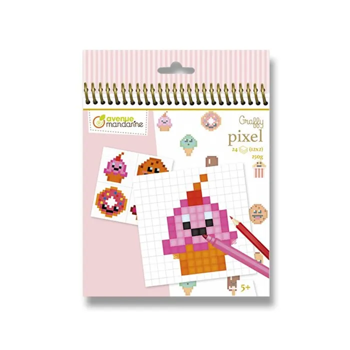Hlavný obrázok produktu Omalovánky Avenue Mandarine Graffy Pixel Kawai sladkosti