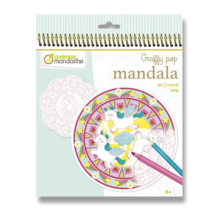 Hlavný obrázok produktu Omalovánky Avenue Mandarine Graffy Pop Mandala Kouzla