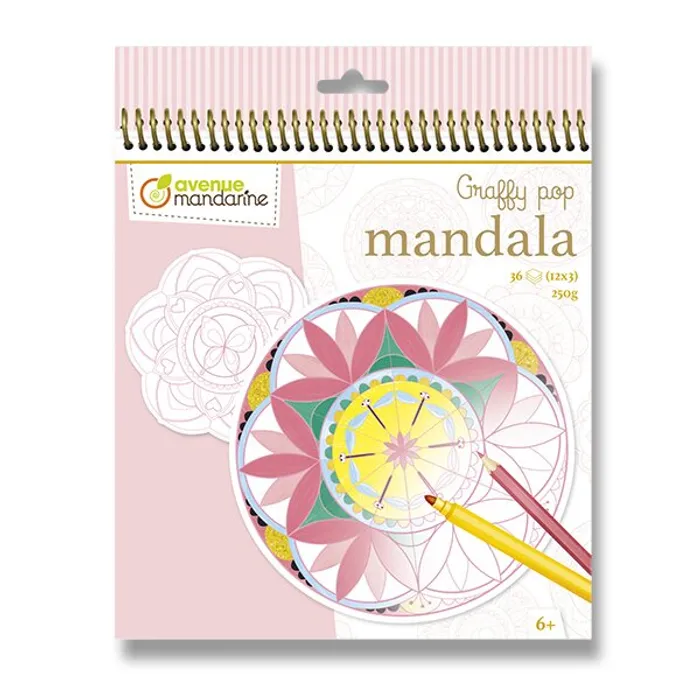 Hlavný obrázok produktu Omalovánky Avenue Mandarine Graffy Pop Mandala pro holky