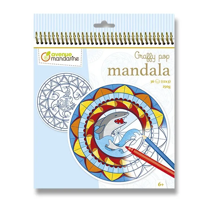 Hlavný obrázok produktu Omalovánky Avenue Mandarine Graffy Pop Mandala pro kluky