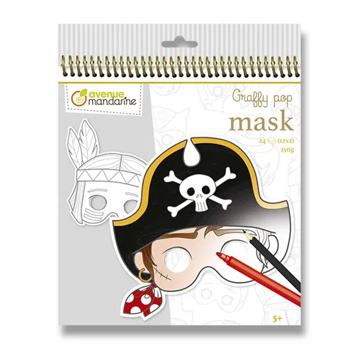 Hlavný obrázok produktu Omalovánky Avenue Mandarine Graffy Pop Mask pro kluky
