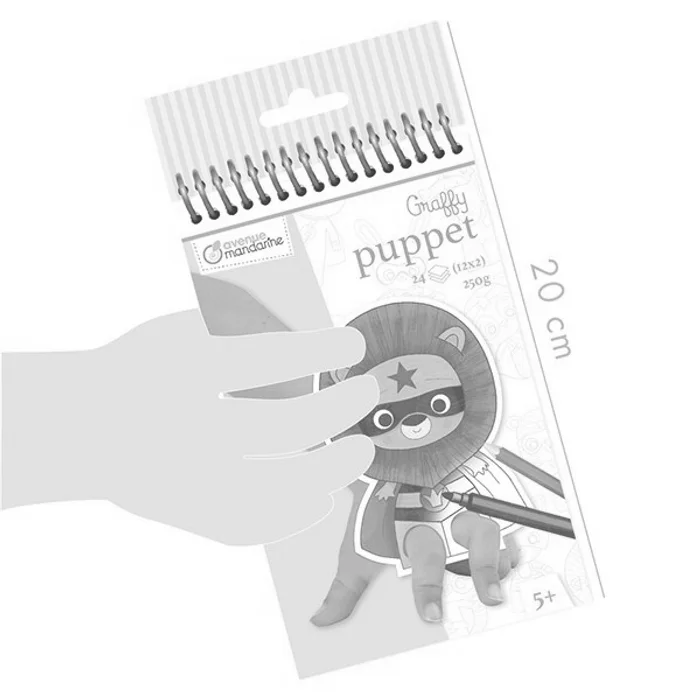 Hlavný obrázok produktu Omalovánky Avenue Mandarine Graffy Puppet Zvířecí superhrdinové