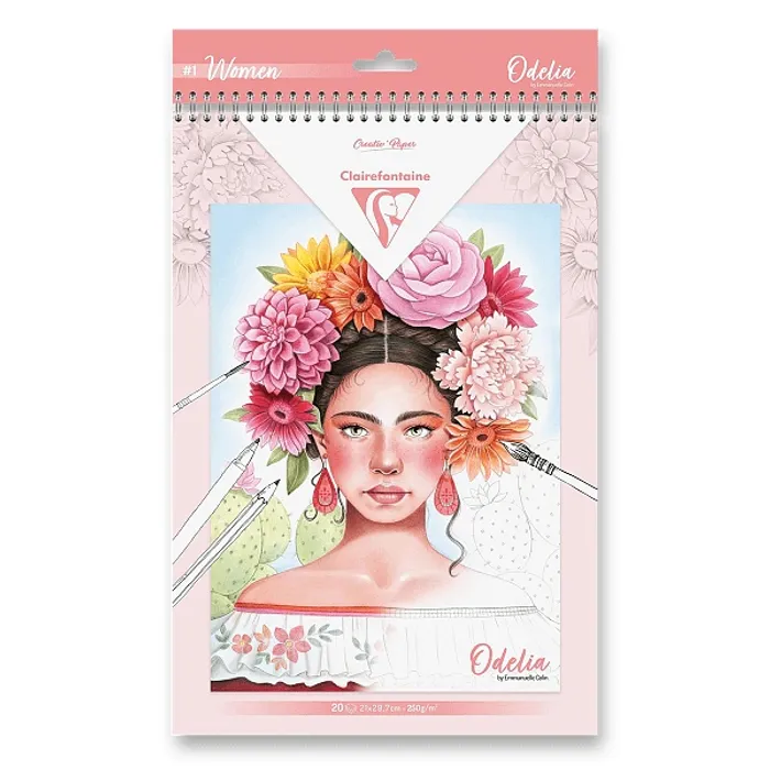 Hlavný obrázok produktu Omalovánky Clairefontaine Odelia Women A4, 20 listů