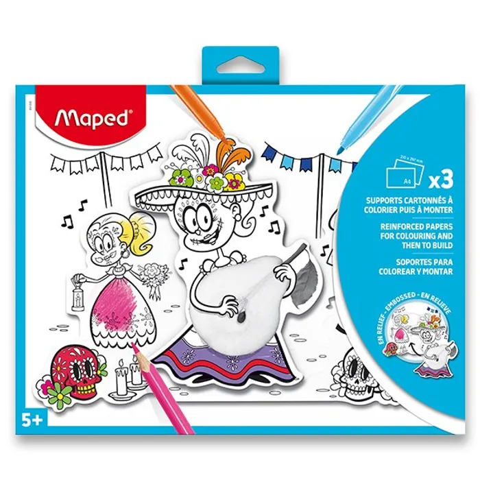 Hlavný obrázok produktu Omalovánky Maped s 3D efektem A4, mix motivů
