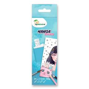 Omaľovánky v podobe knižnej záložky My Mandarine Manga Dream