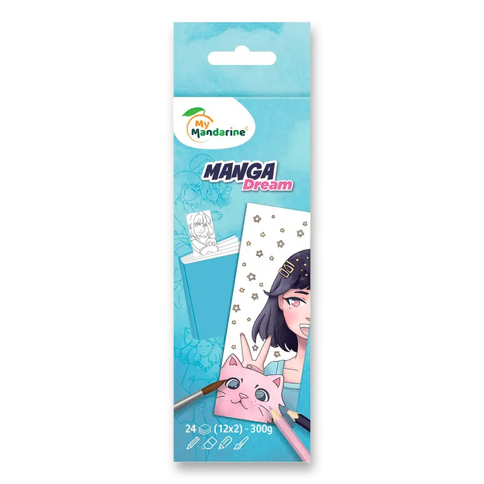 Hlavný obrázok produktu Omalovánky v podobě knižní záložky My Mandarine Manga Dream