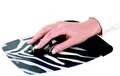 Podpiera zápästia, vzor zebra, silikón, FELLOWES