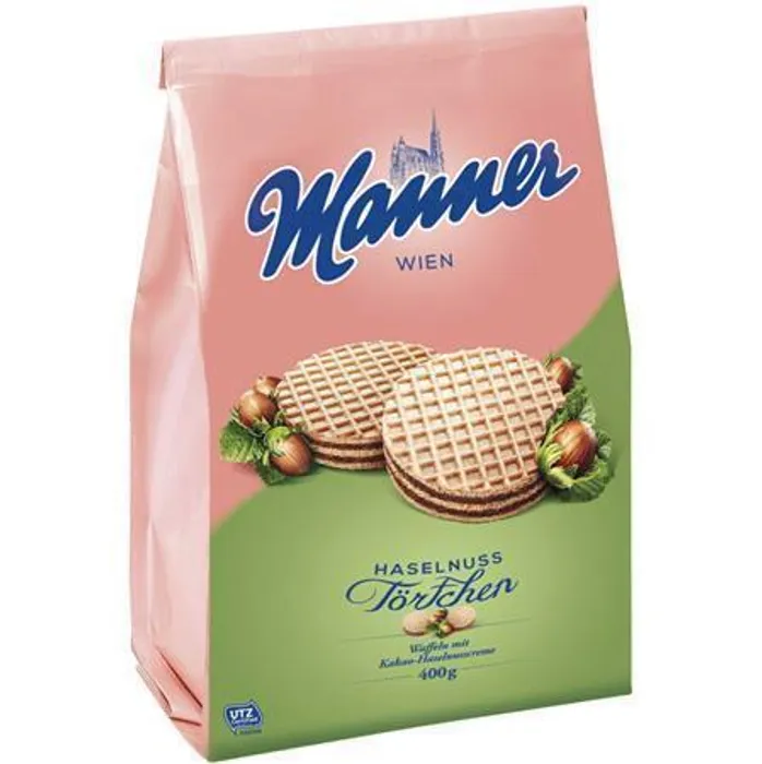 Hlavný obrázok produktu Oplatky "Manner Törtchen", kakaové-oříškové, 400g