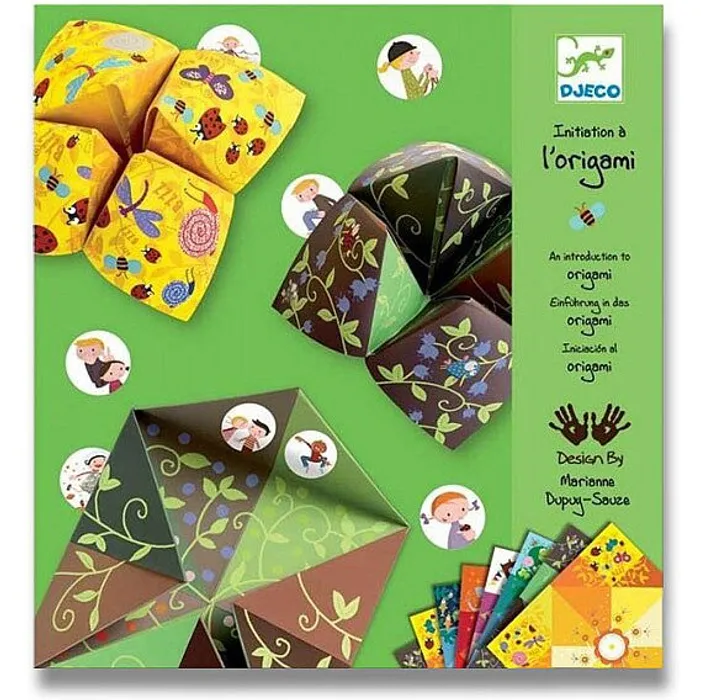 Hlavný obrázok produktu Origami skládačka Djeco - Nebe, peklo, ráj zelená sada