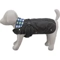 Outdoorový kabátik ROUEN 2v1, strih buldog, čierna / modrá S: 34cm, hruď: 40-66cm, krk: 42-48cm
