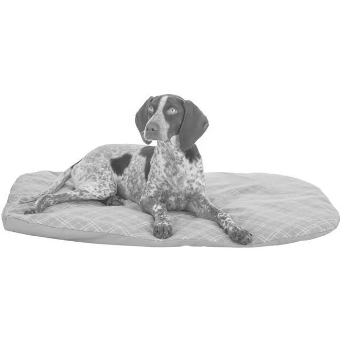 Hlavný obrázok produktu Oválný polštář JESSIE, bavlna/polyester, šedá/bílá80 x 60 cm