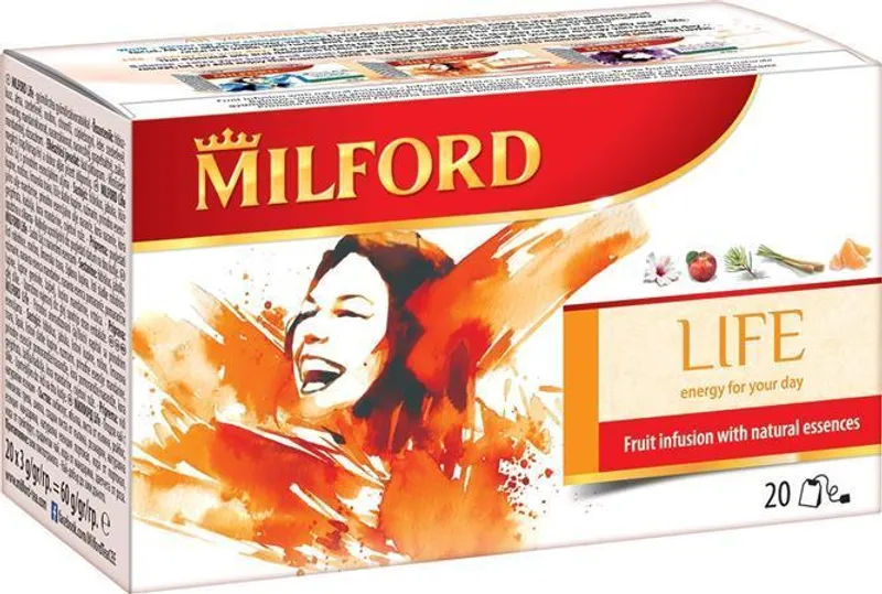 Hlavný obrázok produktu Ovocný čaj "Life Essences". 20x3 g, MILFORD