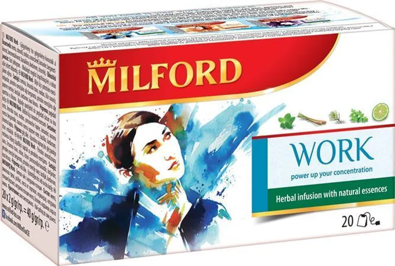 Hlavný obrázok produktu Ovocný čaj "Work Essences", 20x2 g, MILFORD