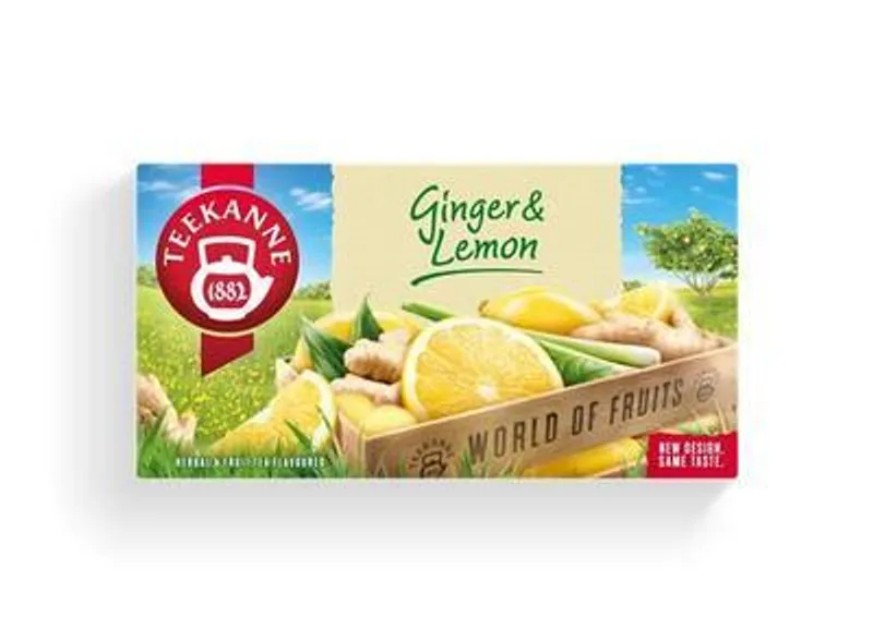 Hlavný obrázok produktu Ovocný čaj "World of Fruits", zázvor-citron, 20 x 1,75g, TEEKANNE