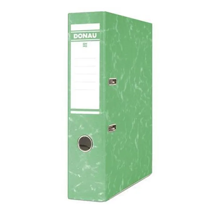 Hlavný obrázok produktu Pákový pořadač "Eco", zelený, 75 mm, A4, s ochranným spodním kováním, karton, DONAU