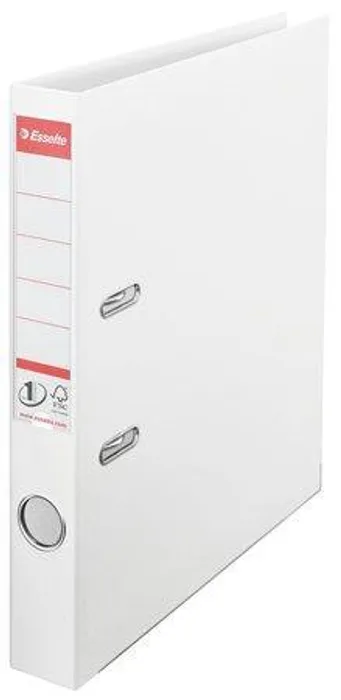 Hlavný obrázok produktu Pákový pořadač "Standard", ochranné spodní kování, bílá, 50 mm, A4, PP, ESSELTE