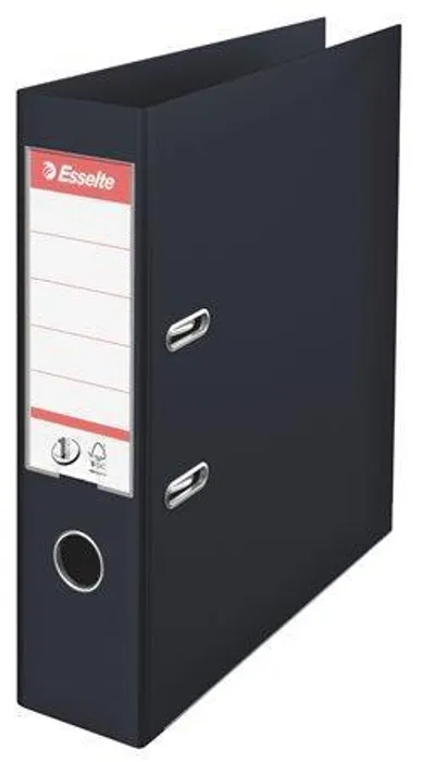 Hlavný obrázok produktu Pákový pořadač "Standard", ochranné spodní kování, černá, 75 mm, A4, PP, ESSELTE