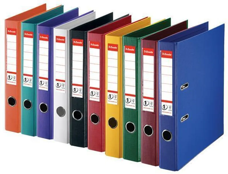 Hlavný obrázok produktu Pákový pořadač "Standard", ochranné spodní kování, červená, 50 mm, A4, PP, ESSELTE