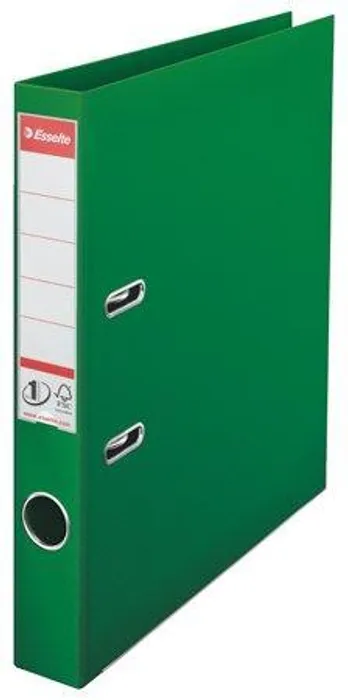 Hlavný obrázok produktu Pákový pořadač "Standard", ochranné spodní kování, zelená, 50 mm, A4, PP, ESSELTE