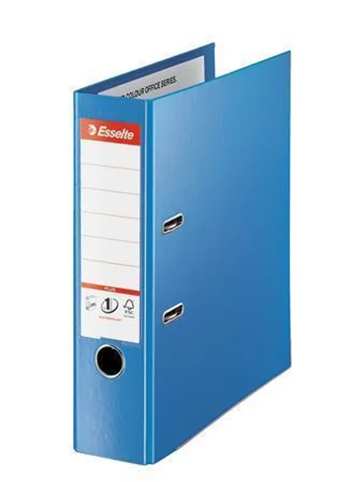 Hlavný obrázok produktu Pákový pořadač "Standard Plus", ochranné spodní kování, Vivida modrá, 80 mm, A4, PP, ESSEL