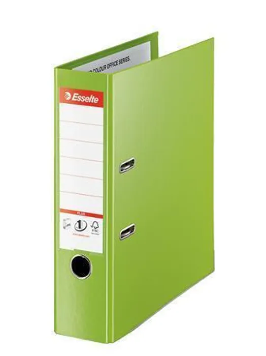 Hlavný obrázok produktu Pákový pořadač "Standard Plus", ochranné spodní kování, Vivida zelená, 80 mm, A4, PP, ESSE