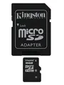 Paměťová karta Micro SD, 16GB, Class 10, s adaptérem, KINGSTON