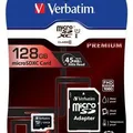 Ďalší obrázok produktu Paměťová karta, Micro SDXC, 128GB, Class 10, s adaptérem, VERBATIM