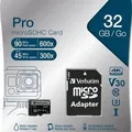 Ďalší obrázok produktu Pamäťová karta, microSDHC, 32GB, Class 10 UHS I, s adaptérom, VERBATIM PRO