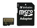 Pamäťová karta, microSDHC, 32 GB, Class 10 UHS I, s adaptérom, VERBATIM „PRO+“
