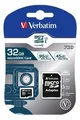 Pamäťová karta, microSDHC, 32GB, Class 10 UHS I, s adaptérom, VERBATIM PRO