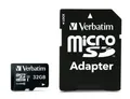 Pamäťová karta, microSDHC, 32GB, Class 10 UHS I, s adaptérom, VERBATIM PRO