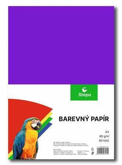 Hlavný obrázok produktu Papír pro výtvarnou výchovu A4/60/80g mix 12 barev