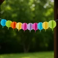 Ďalší obrázok produktu Papierová girlanda Balóniky priemer 19cm x 4m [1 ks]