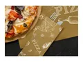 Ďalší obrázok produktu Papierové vrecko na príbory Infibra New NATUR PIZZA s bielym obrúskom - 125ks
