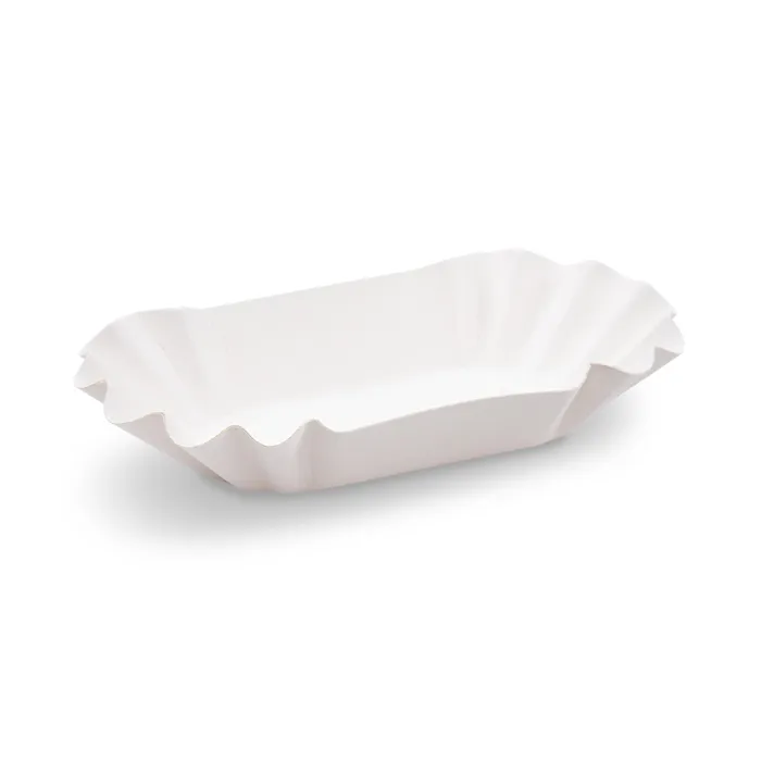 Hlavný obrázok produktu Papírová miska (FSC Mix) oválná bílá 17,5 x 10 x 3 cm [250 ks]