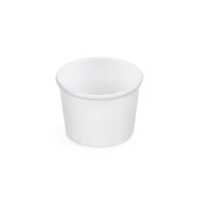 Papierová miska na zmrzlinu (PAP/PE) biela priemer 90mm 250ml [50 ks]