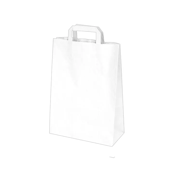 Hlavný obrázok produktu Papírová taška 22+10 x 28 cm bílá [250 ks]