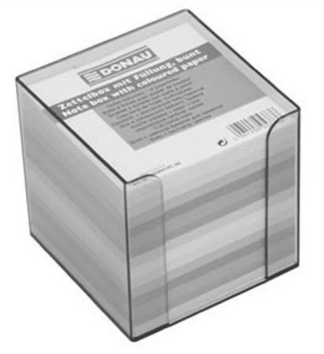 Hlavný obrázok produktu Papírové bločky v kostce 89x89x85 mm, nelepené se stojánkem, DONAU, barevné