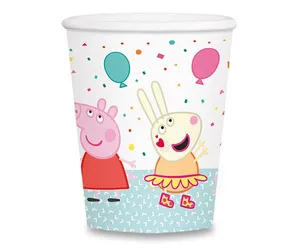 Papierové kelímky Peppa Pig, objem 0,25 l, 8 ks