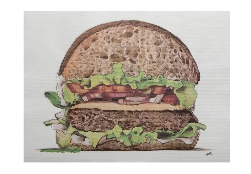 Hlavný obrázok produktu Papírové prostírání Infibra Hamburger 30 x 40 cm [250 ks]
