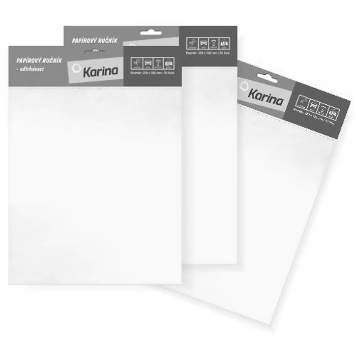 Hlavný obrázok produktu Papírové ručníky odtrhávací 25x32cm/50 listů bílé [1 bal]