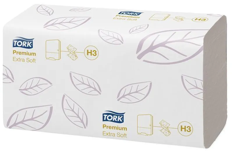 Hlavný obrázok produktu Papírové ručníky skládané Tork 100278 Premium Extra Soft H3 2vr bílé [3000 ks]