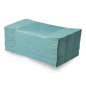Papierový uterák skladaný ZZ 1vrstvý zelený 25 x 23 cm RECY [250 ks]