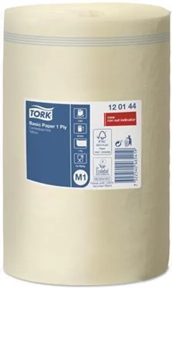 Hlavný obrázok produktu Papírové ručníky v miniroli TORK 120144 UNIVERSAL 310 žluté M1 1-vrstvá [1 ks]