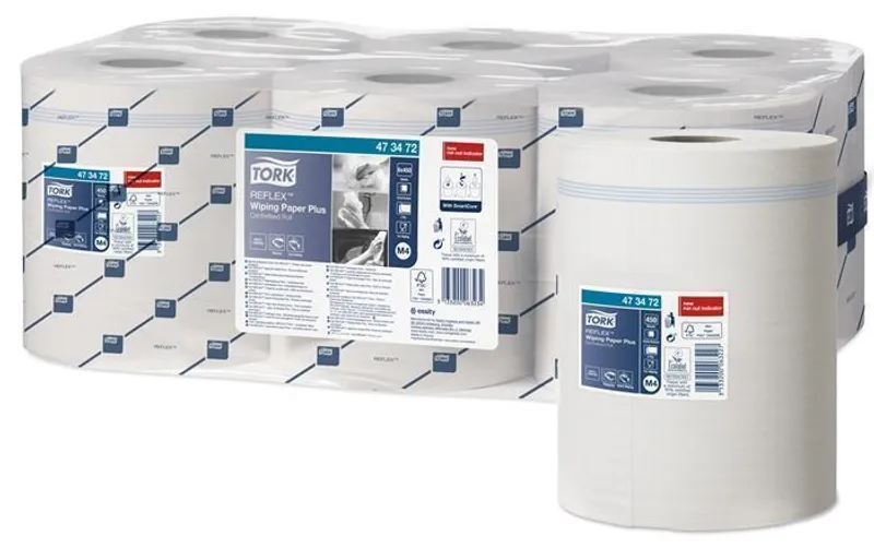 Hlavný obrázok produktu Papírové ručníky v roli TORK 473472 Reflex Plus M4 2vrstvy bílé [1 ks]